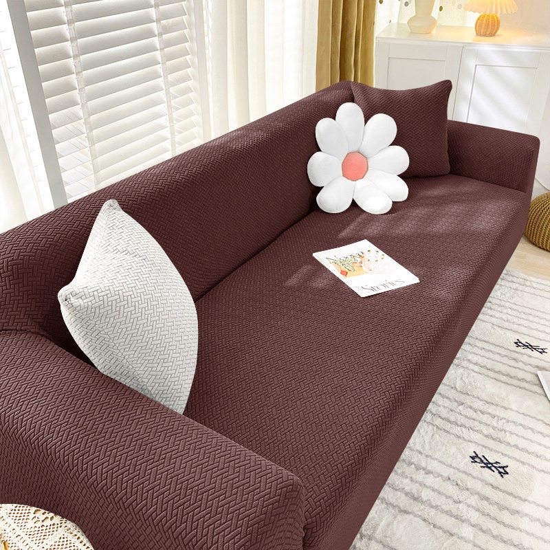 Fabric Sofa Cover 1/2/3/4 Seater Slipcover Couch All Inclusive Sofa