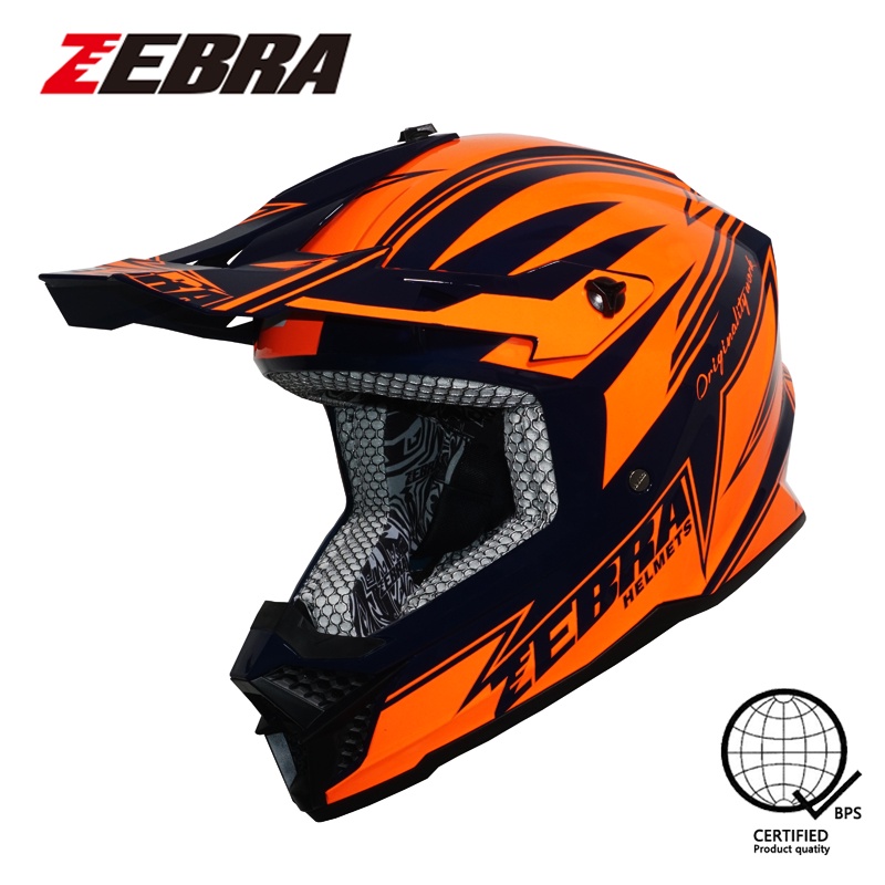 Zebra helmet for motorcycle offroad helemt full face helmet helmet
