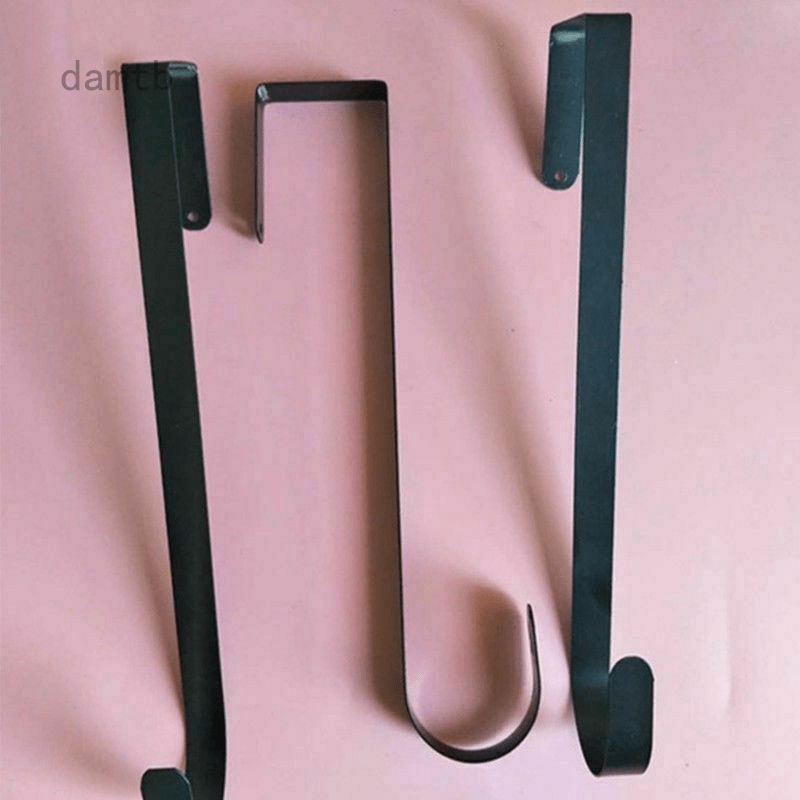 Damtb 1 Pc 24.5cm*5.5cm Iron Over The Door Wreath Holder Metal Hook