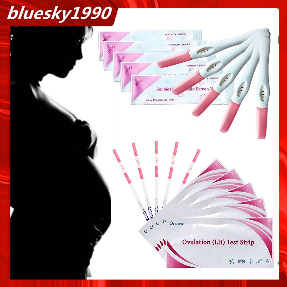 10pcs Pregnancy Test Strip LH Ovulation Test Strip HCG Pregnant Test