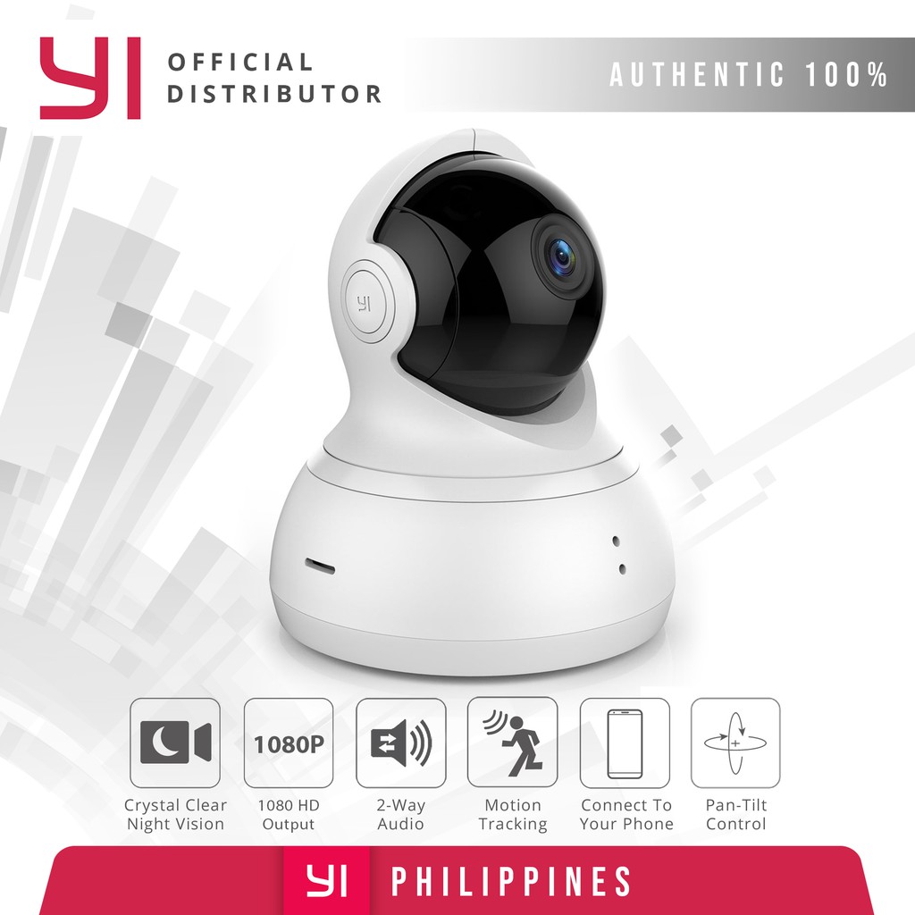 YI Dome 1080P 360° Home CCTV Camera WIFI Connect to Cellphon Night