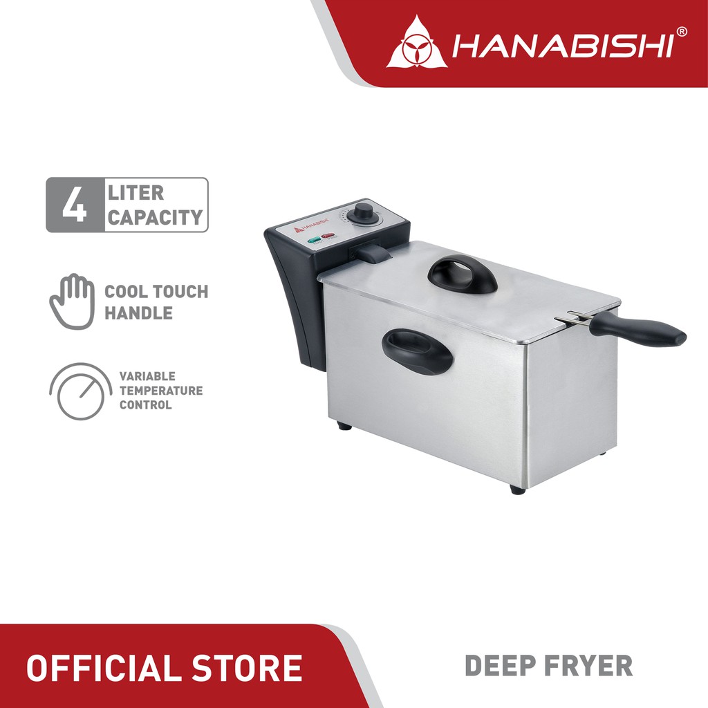 Hanabishi Deep Fryer 4L HFRY40SS Stainless Steel Shopee Philippines