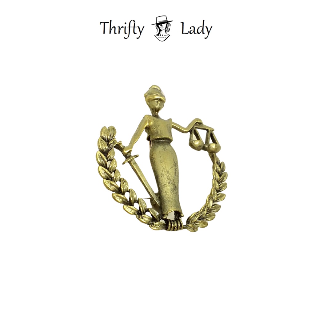 Law Collection Lady Justice Brooch Shopee Philippines