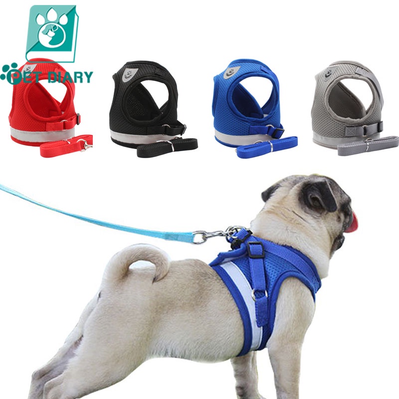 [COD&READY] Dog Harness Dog Leash and collar Dog Vest Reflective dog