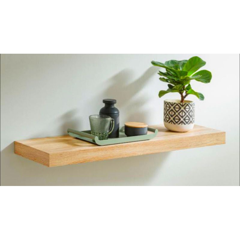 Floating Shelf FREE Installation Kit Solid Wood 35.5 cm length x