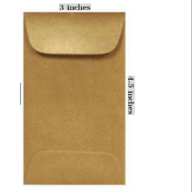 Kraft 4 coins envelope Aclem paper Shopee Philippines