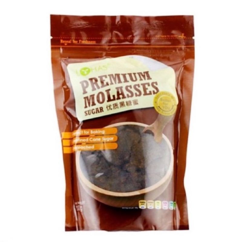 LOHAS Premium molasses sugar HighQuality Brown Dense 500g Shopee