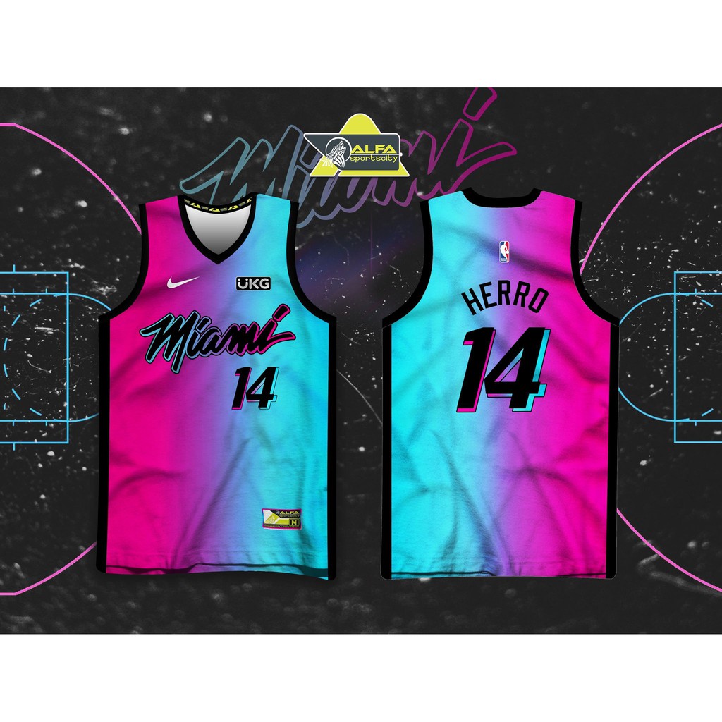 NBA MIAMI HEAT DESIGN HIGH QUALITY FULL SUBLIMATION BASKETBALL JERSEY