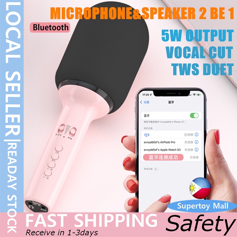 Original Bluetooth Speaker Wireless Microphone Handheld Karaoke Videoke