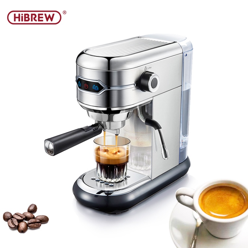 HiBREW Coffee Machine Cafetera 19 Bar inox Semi Automatic 19Bar Super