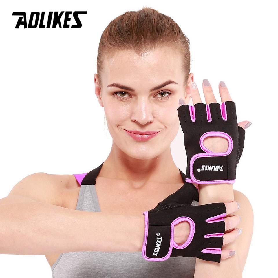 AOLIKES 1 Pair Weightlifting Workout Gym Gloves Workout Gloves Mens