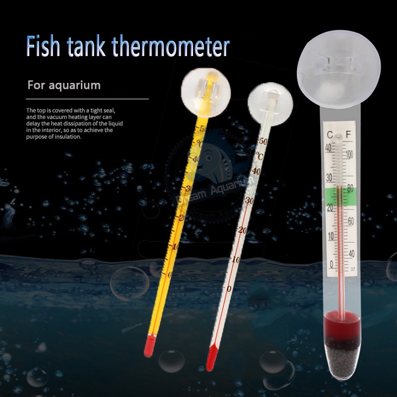 Glass Aquarium Thermometer With Suction Cup Shopee Philippines