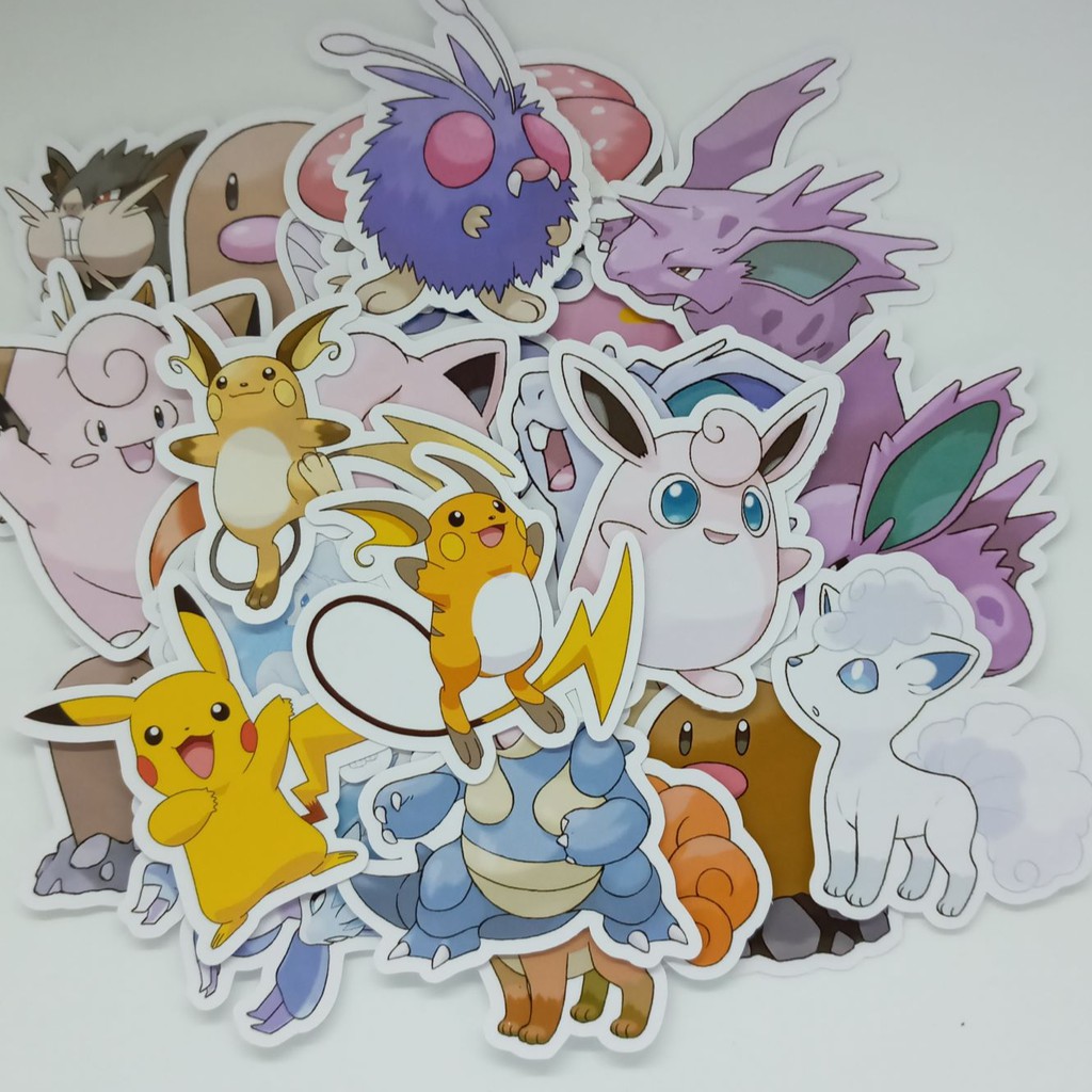 POKEMON GO 50pcs Assorted Vinyl Stickers Shopee Philippines