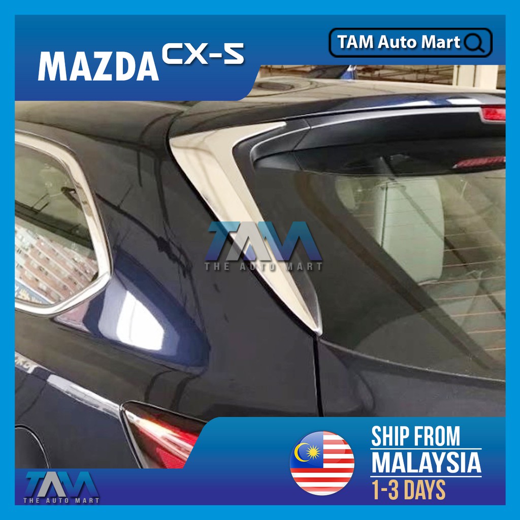 Mazda CX5 CX5 (2nd Gen) (20172024) Rear Spoiler Triangle Chrome Rear