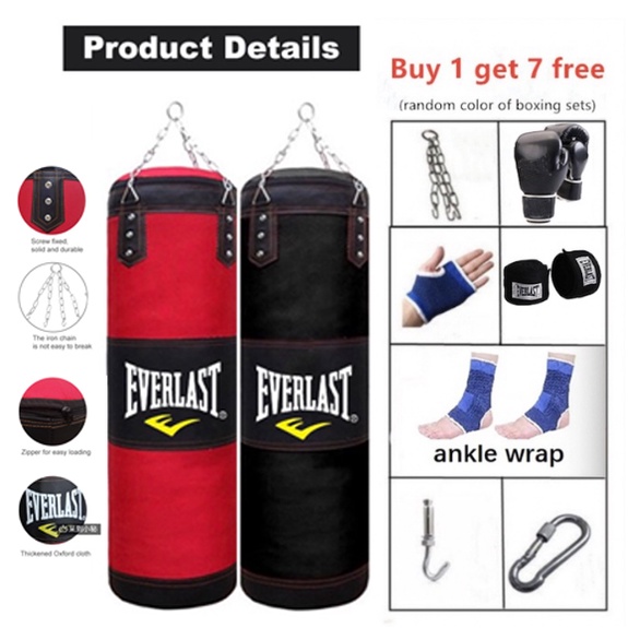 {cod}MMA Karate Black Boxing Heavy Duty Punching Training Bag WithChain