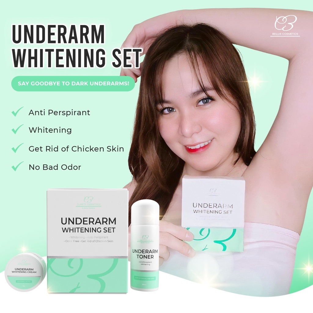 Underarm Whitening Set Underarm Whitening Toner and Cream Clarity