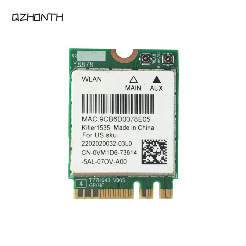 Laptop Dell Alienware 15 R3 17 R4 Killer 1535 QCNFA364A Wireless