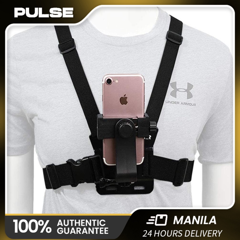 Universal Chest Mount Belt Strap Holder Mobile Phone Clip For