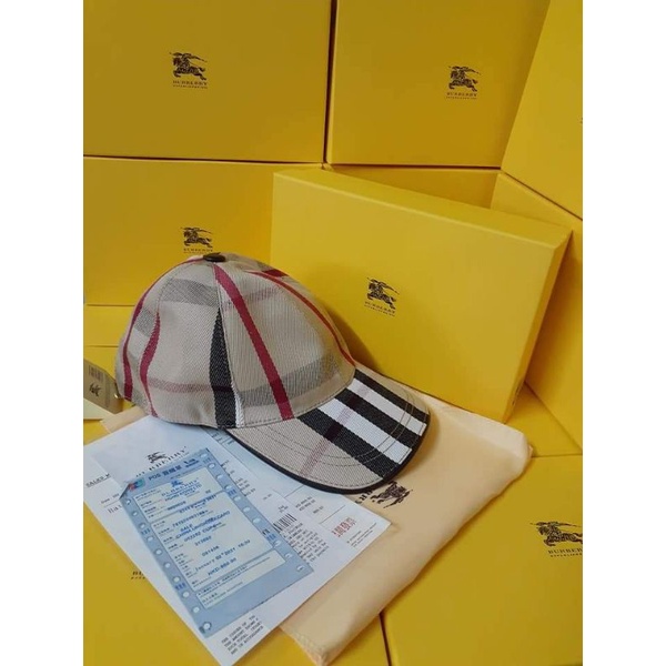 Burberry cap with box and resibo (Top grade) Shopee Philippines