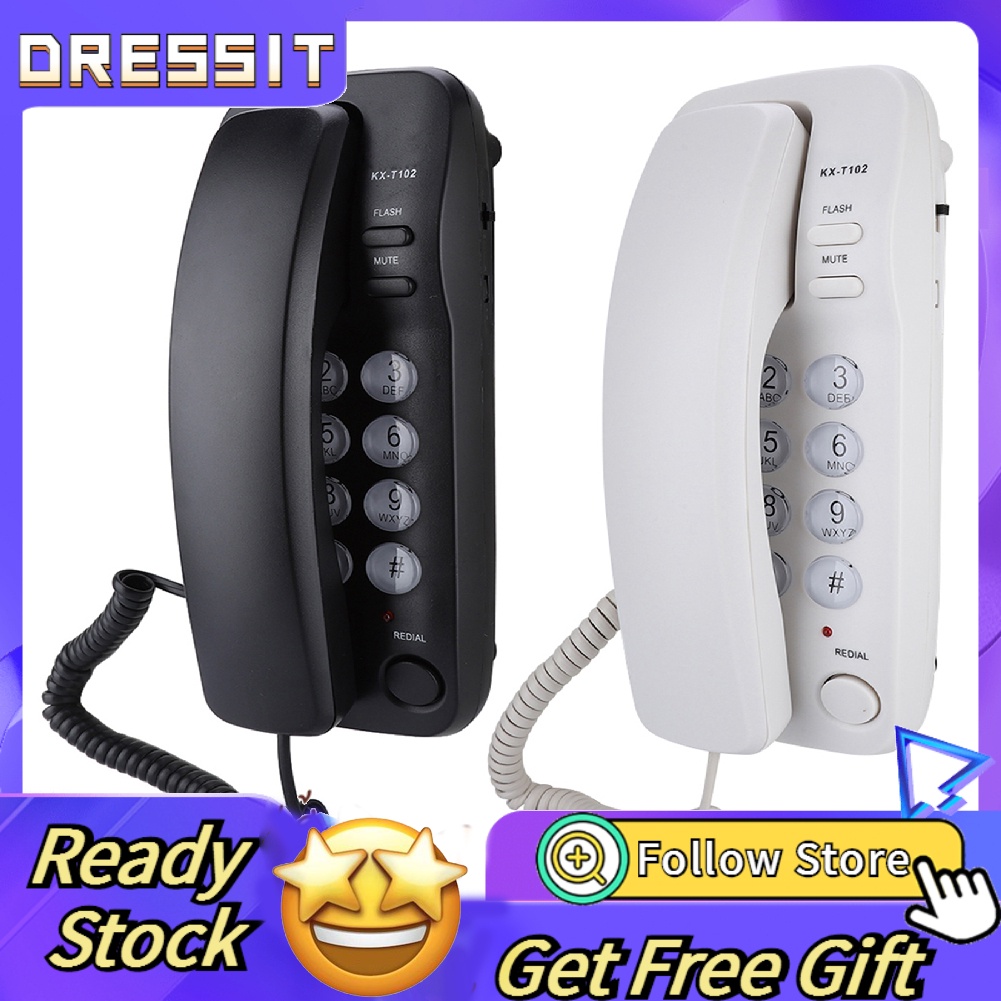 [READY STOCK] Desktop/Wall Mount Landline Corded Telephone Extension