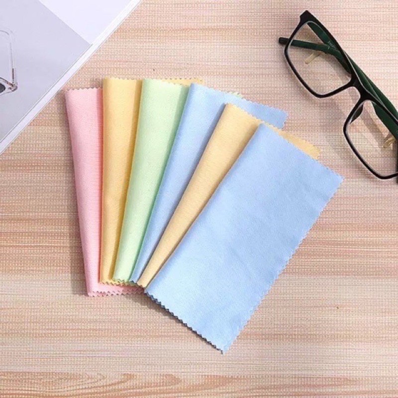WIPER CLOTH Eyeglasses cleaning face shield faceshield assorted color