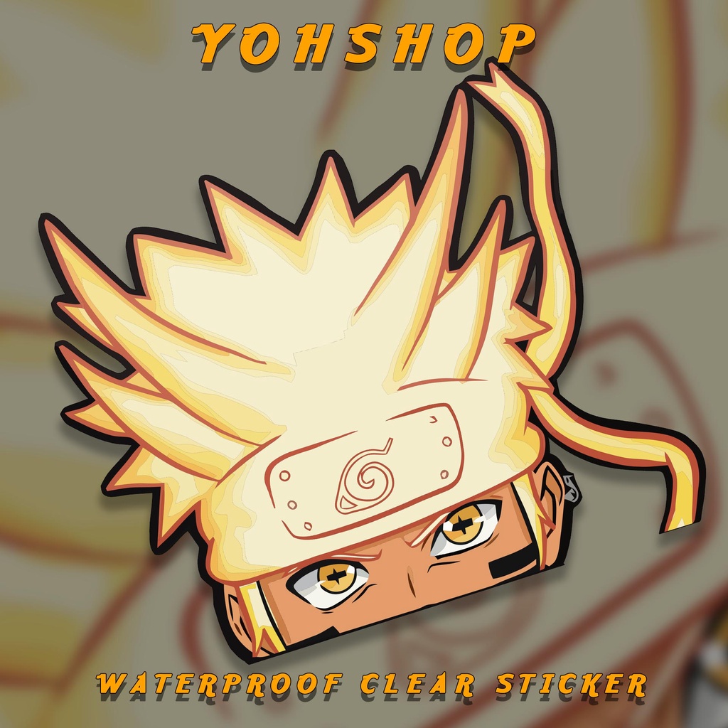 Aqua Flask Sticker Naruto Peeker Version 2 Naruto Peeker Sticker