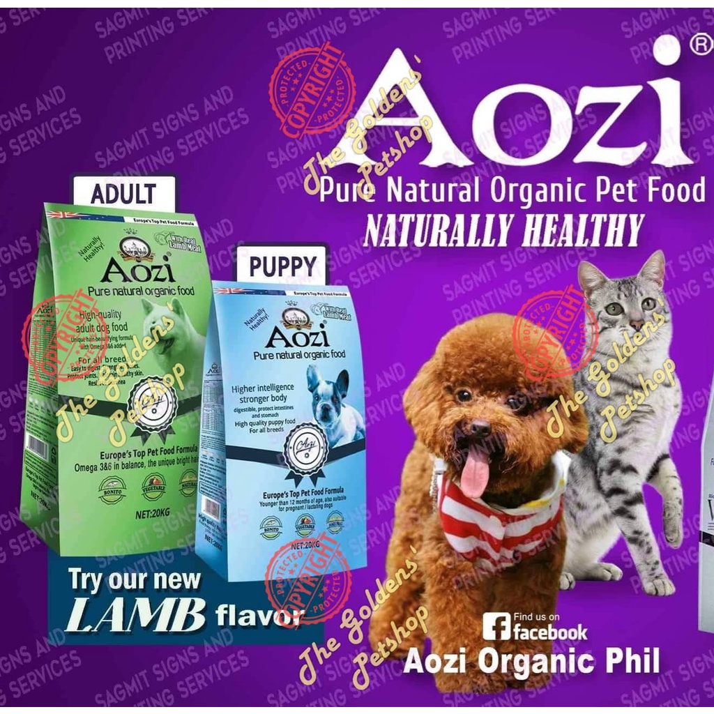AOZI APPLE & LAMB LOWEST PRICE!! Aozi BLUE (PUPPY), Aozi GREEN (ADULT