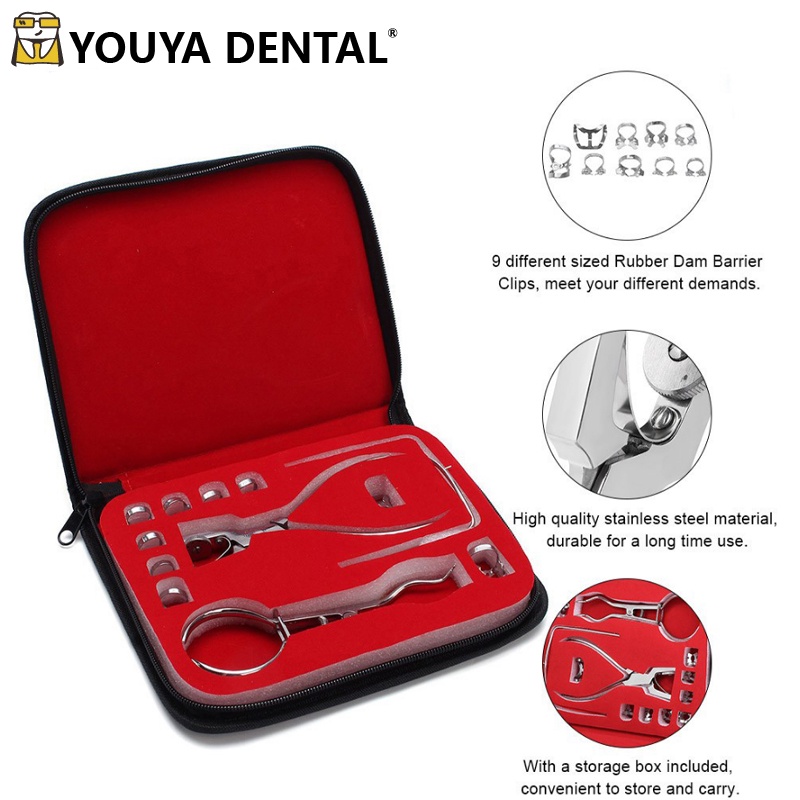 Dental Rubber Dam Perforator Dental Dam Hole Puncher Pliers Mouth Gap