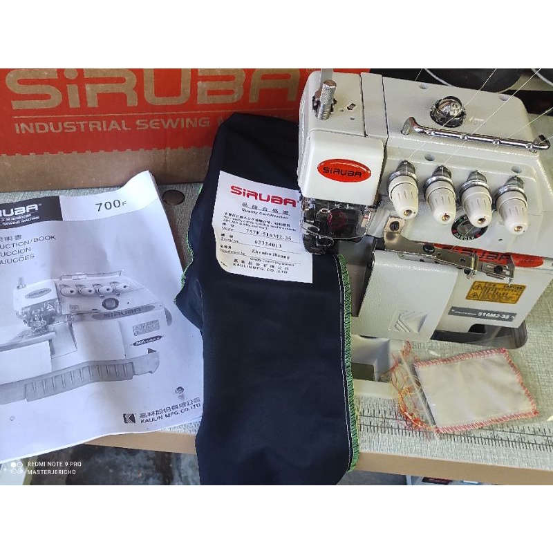 Authentic Siruba 747 4 threads edging serger overlock juki sewing