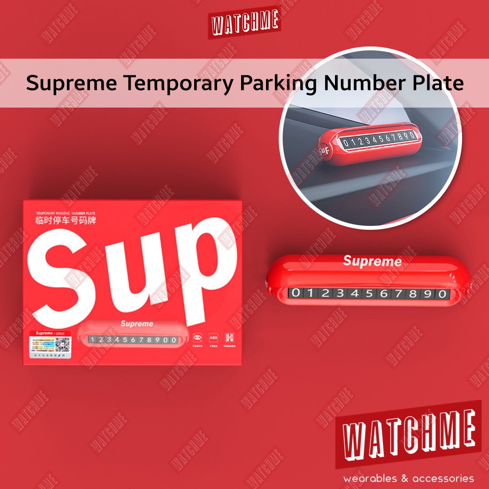Supreme Temporary Car Parking Number Plate Best Car Accessories