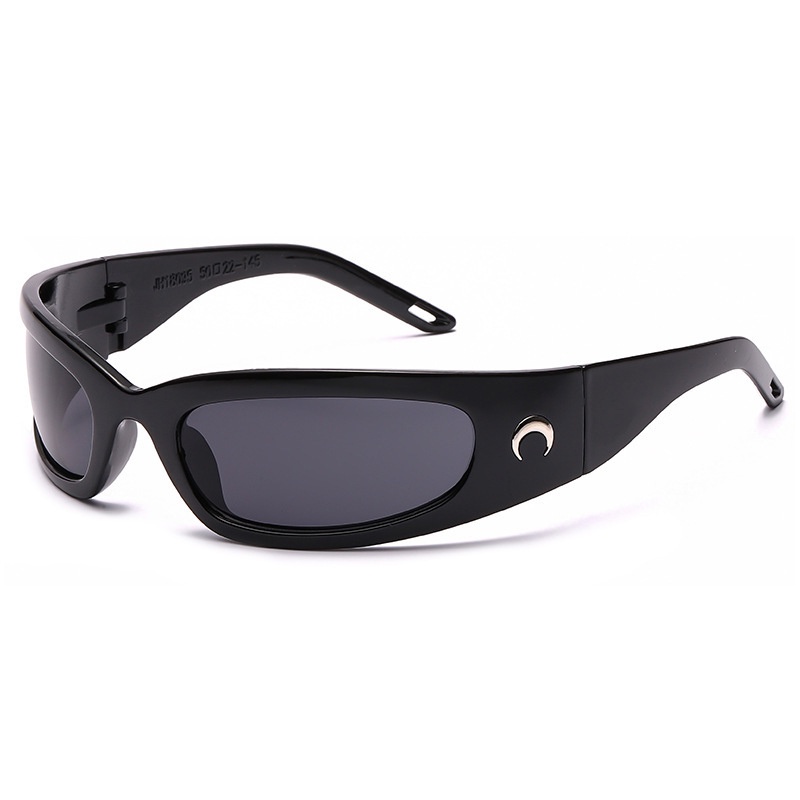 YO INS Y2K Moon Rectangular Sunglasses Trend Punk Retro Designed