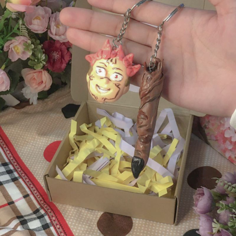 JUJUTSU KAISEN KEYCHAINS Airdry Clay Anime Keychains Sukuna, Gojo