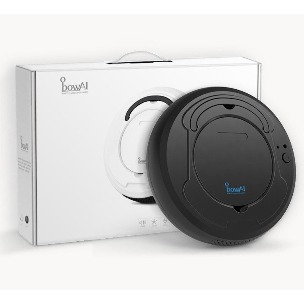 Bowai Upgraded Automatic Robot Vacuum Cleaner (Black Or White) Shopee