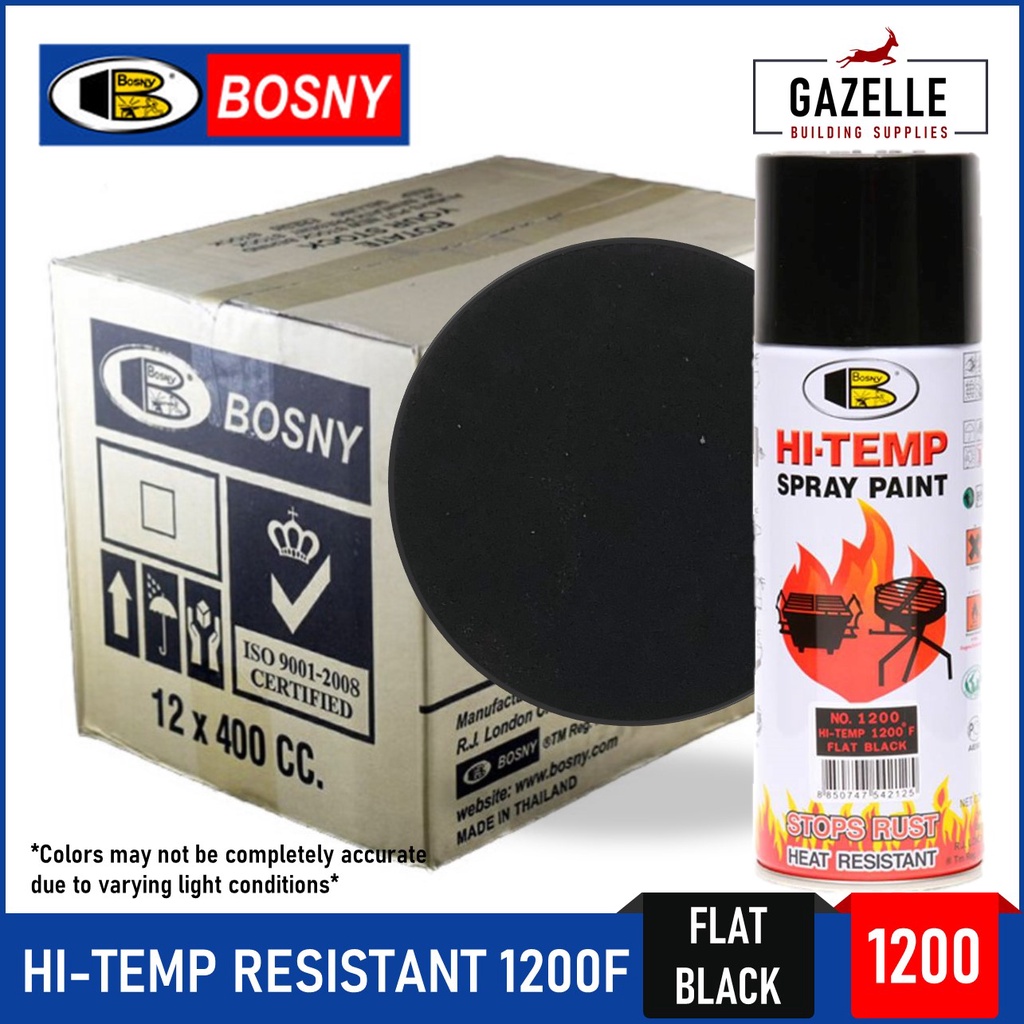 Bosny Hi Temp High Heat High Temperature Resistant Spray Paint 1200F