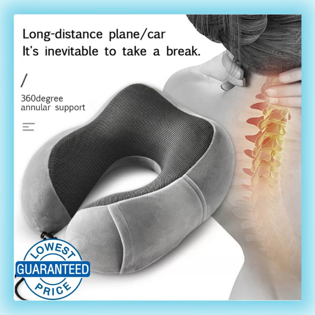 U Shaped Memory Foam Neck Pillows Travel Office Ergonomics Pillows