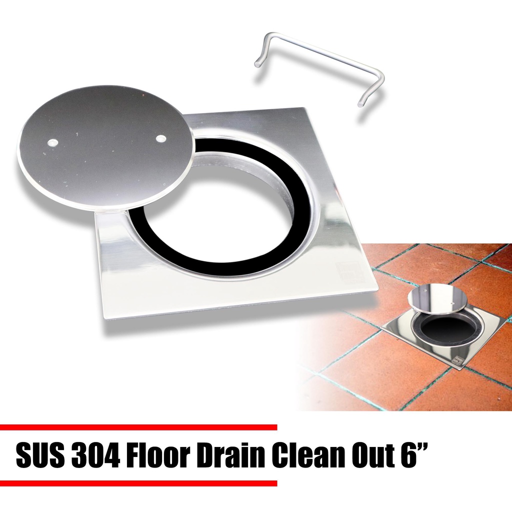 HOMEAID FLOOR DRAIN SUS 304 W/ CLEAN OUT 6X6 JO Shopee Philippines