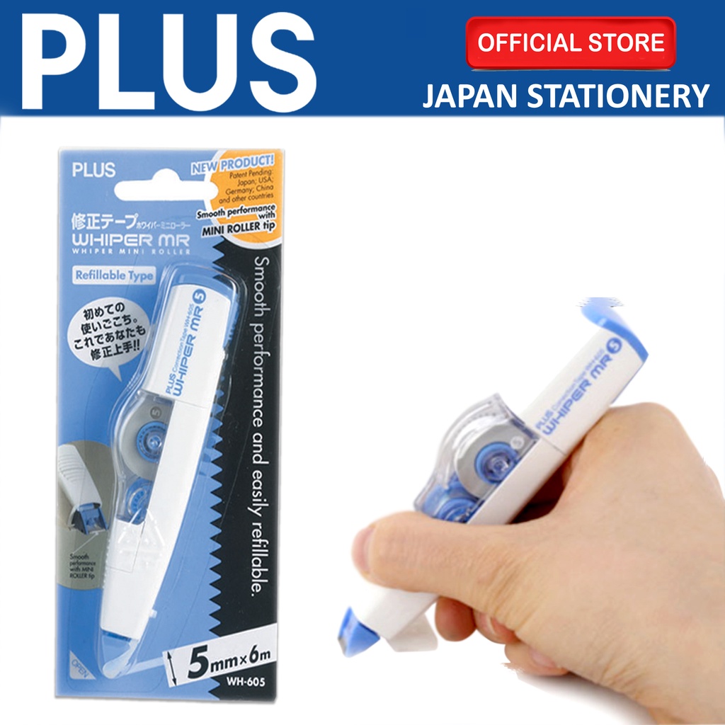 Plus Correction Tape Refillable Wh605 Whipper Mr 5mm X 6m 1 Piece