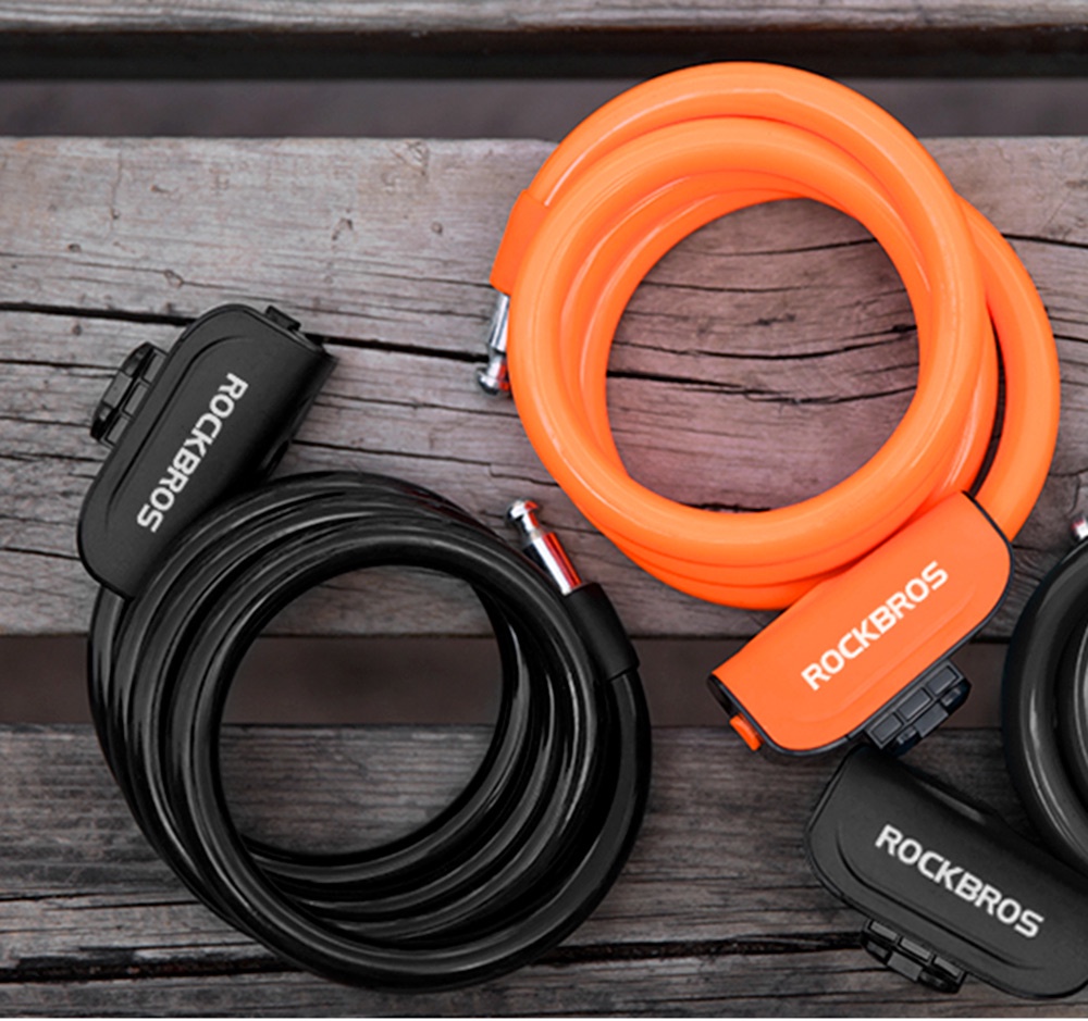 【PH Delivery】ROCKBROS Anti Theft Bike Lock Portable Cable Ring Shopee