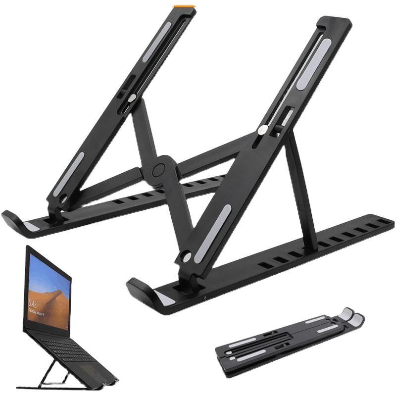 【Rusafe】Collapsible Laptop Stand Portable Hands Free ABS Adjustable