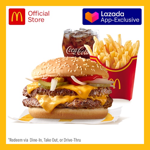 McDonald's Double Quarter Pounder Meal (Secret Menu Voucher) Large
