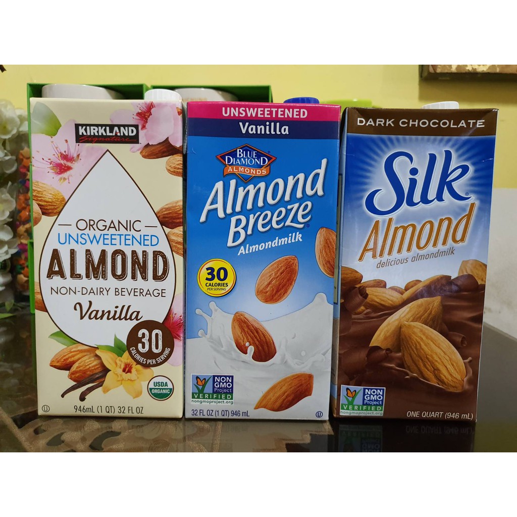 Kirkland or Almond Breeze Almond Milk, 32oz/946ml, PRICE PER PIECE Shopee Philippines