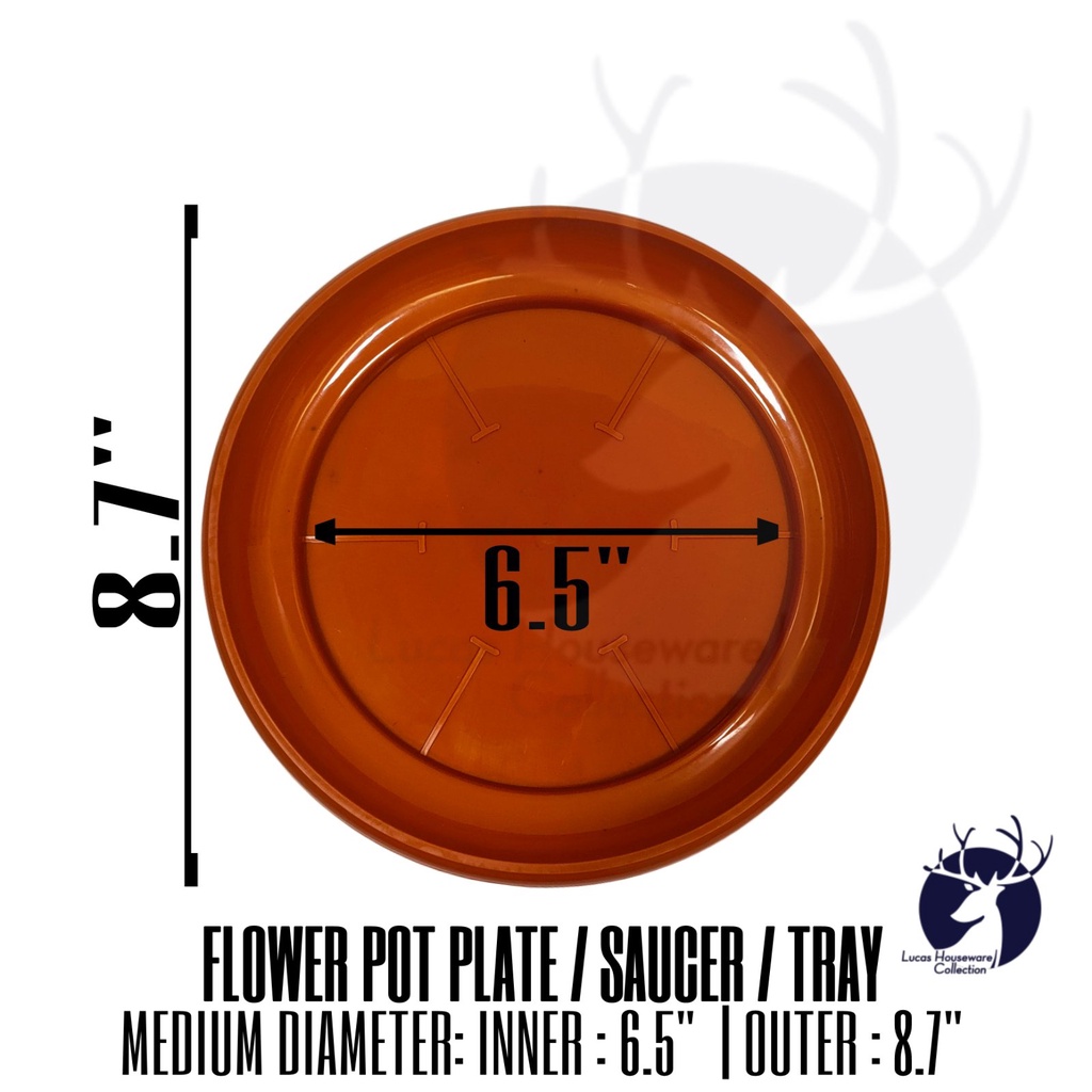 PLANT POT CATCH PLATES / FLOWER POT PLATES / PASO PLATO / TRAY PLASTIC