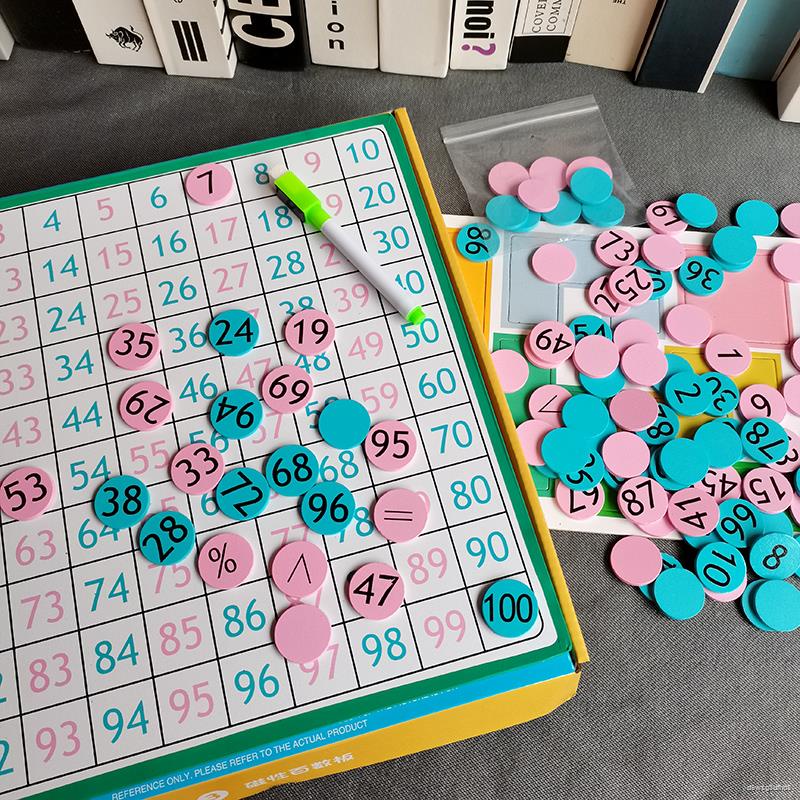 Puzzle kaliwanagan hundred number board 1 to 100 elementary