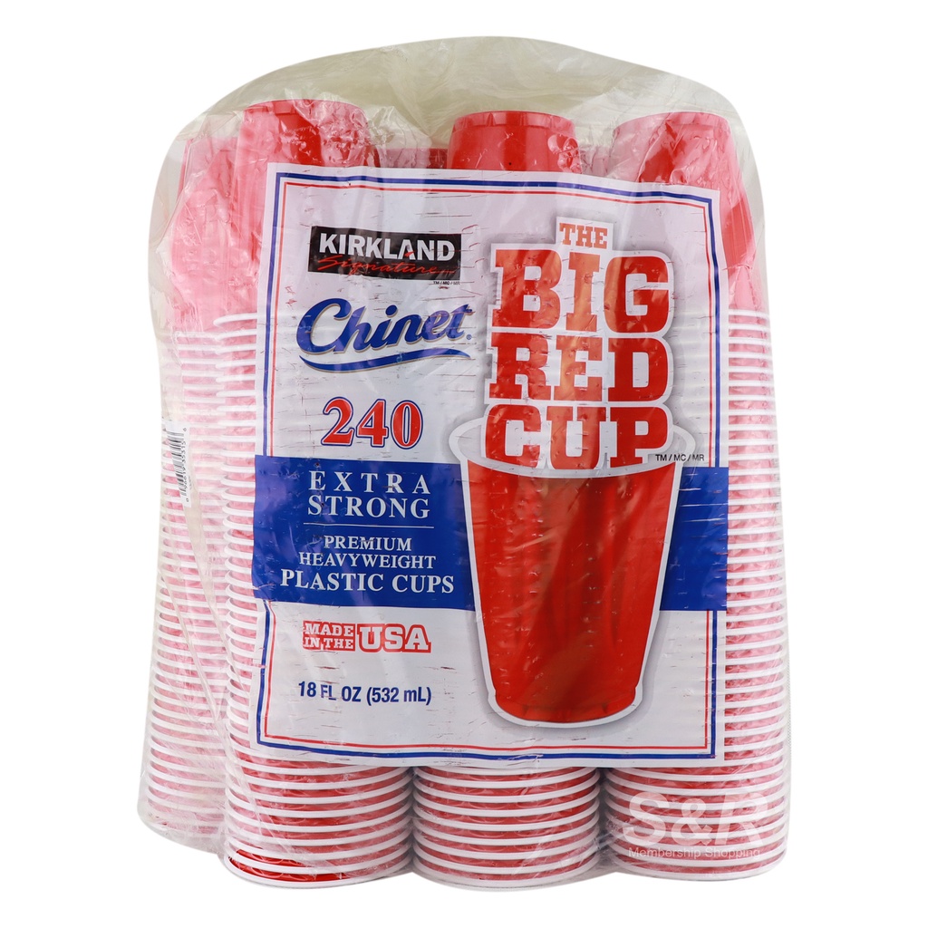 Kirkland Signature Premium Heavyweight Plastic Cups 240pcs (USA