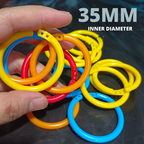 Multipurpose Plastic Loose leaf Rings Assorted Colors Bookbinding Rings
