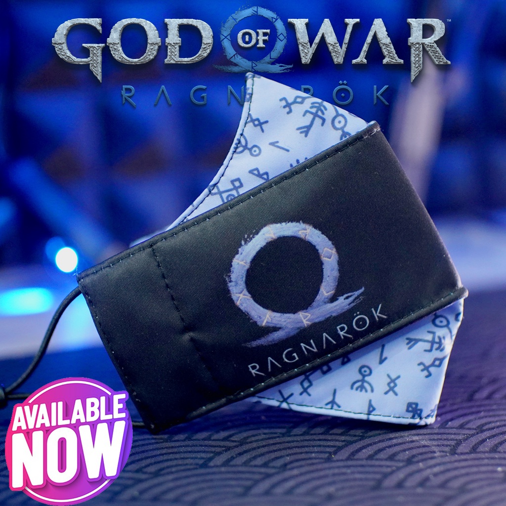 GOD OF WAR Ragnarok 3D Face Mask Solid Ninja Washable Cloth Facemask