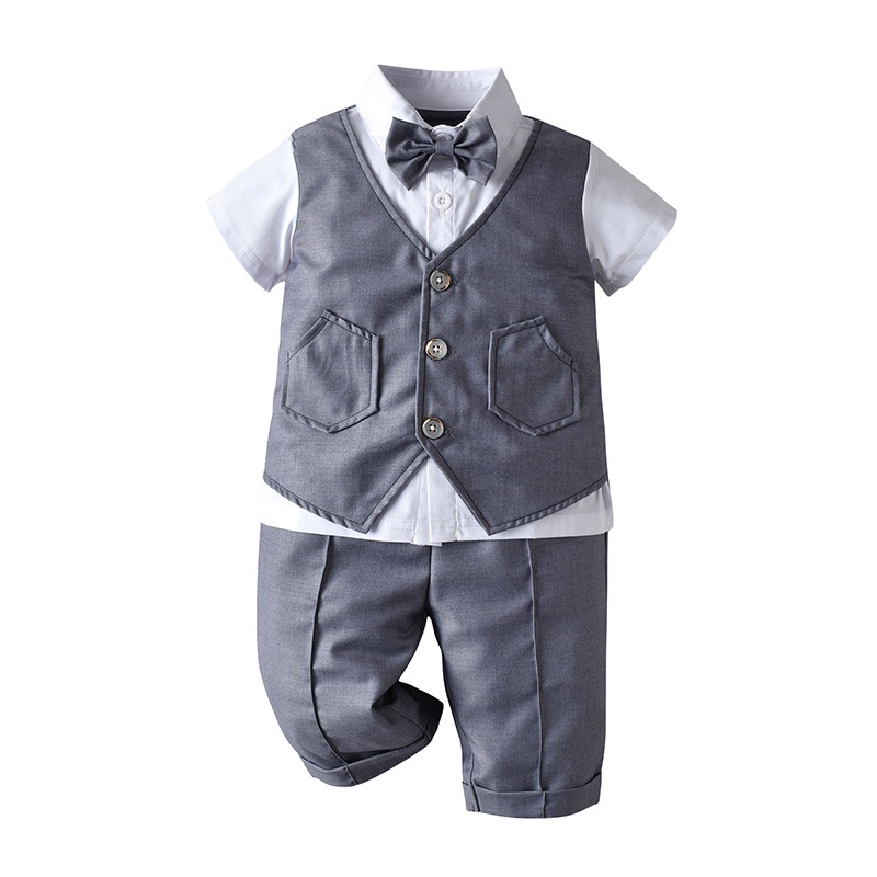 Baby Boy Baptismal Christening Formal Outfit Set Baptismal Attire for
