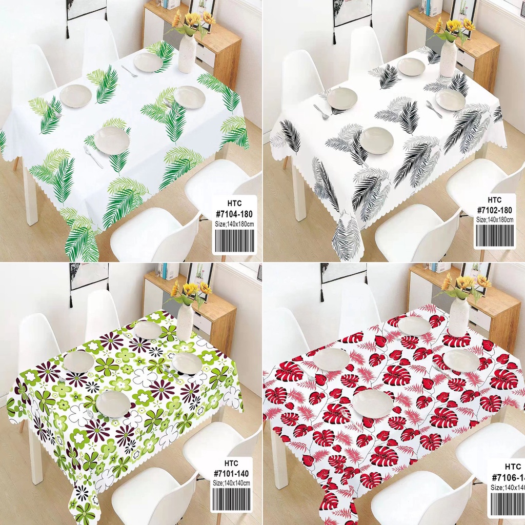 High Quality waterproof Oilproof Table cloth Easy to Clean Tablecover