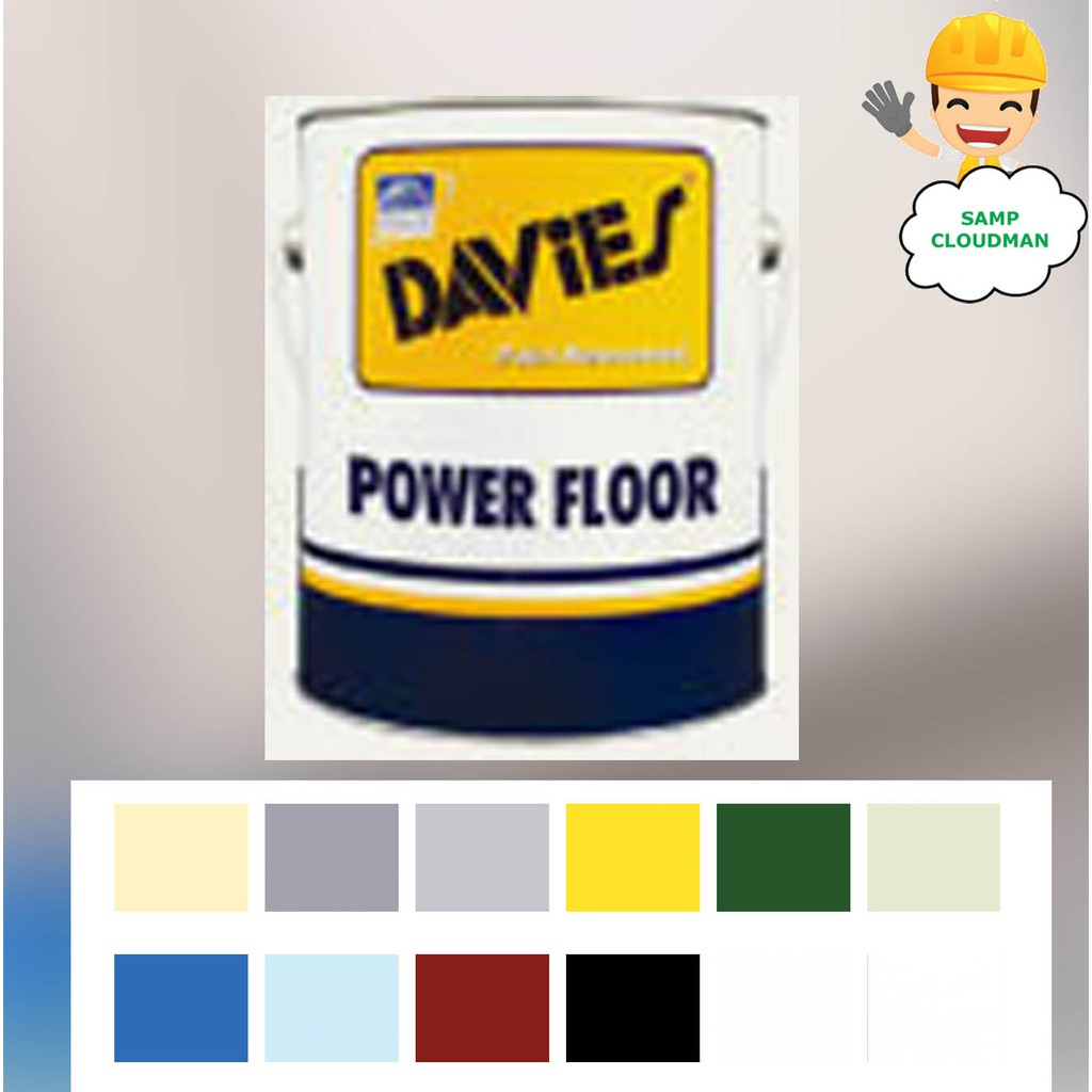 Davies Powerfloor Epoxy / Polyamine Based Floor Coating paint / Eposeal Gallon Size Power Floor