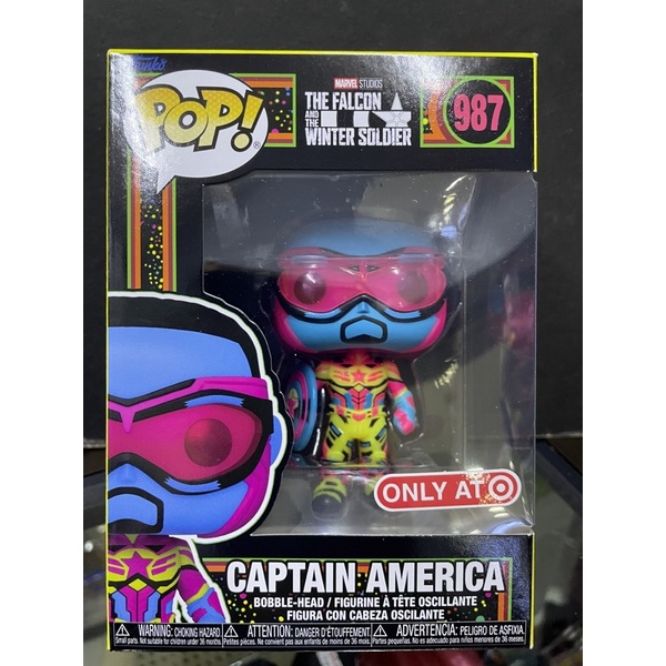 Funko Pop Target Exclusive Sam Wilson Captain America (Blacklight